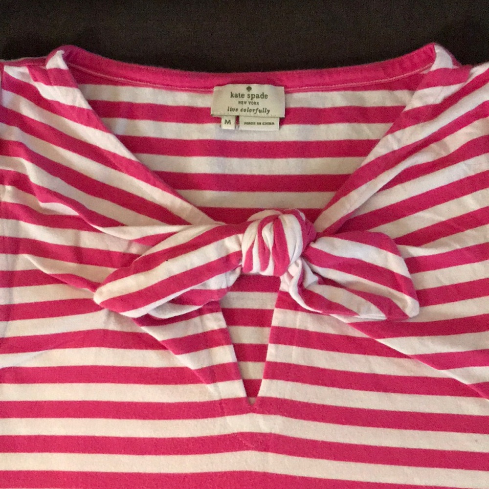 Stripe tank with bow detail